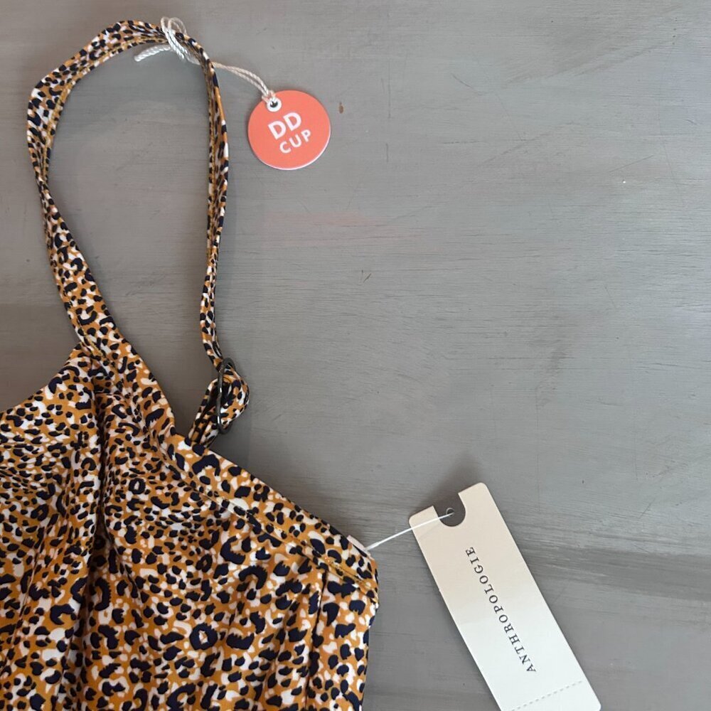 NWT SEAFOLLY ANTHROPOLOGIE SPIRIT ANIMAL BRALETTE BIKINI TOP Size 14 DD NEW - Picture 4 of 13